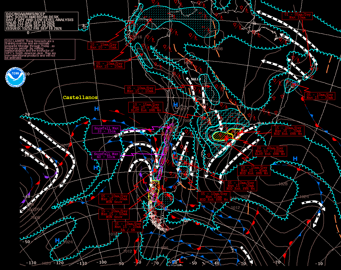 South America day-2 forecast